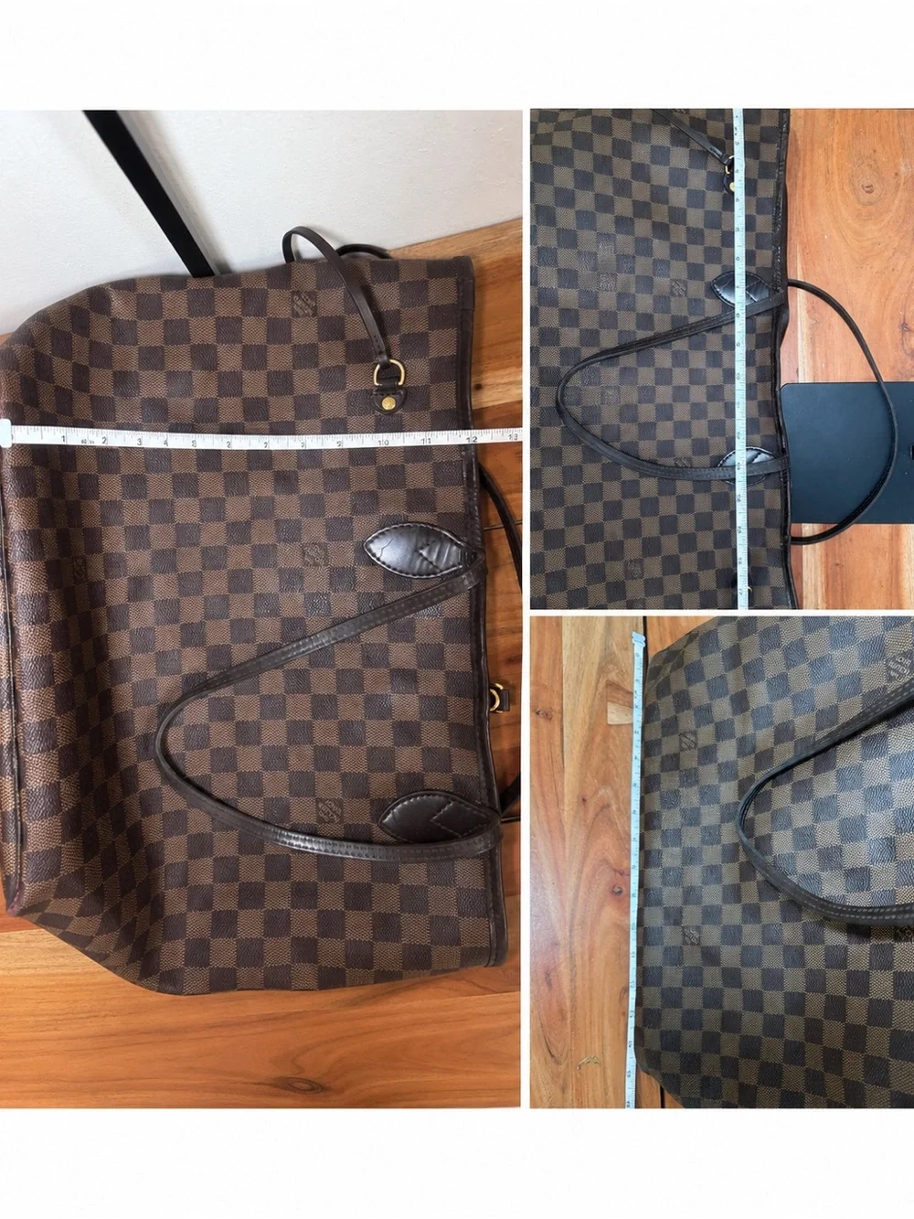 Louis Vuitton Neverfull GM Damier Ebene Coated Canvas